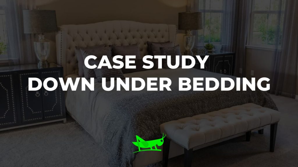 case study - down under bedding - front page