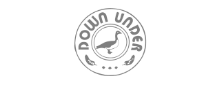 down under bedding logo - greyscale